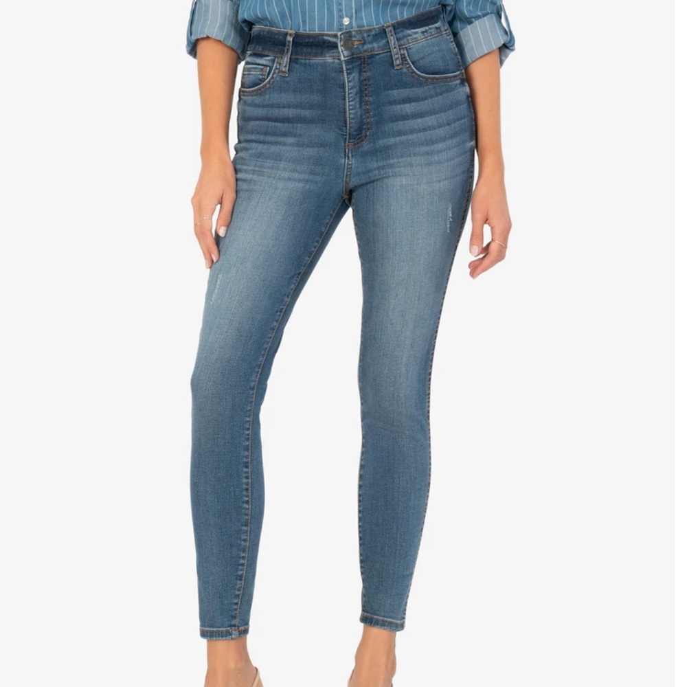 NWT Kut From The Kloth Connie High Rise Fab AB Ankle Skinny Jeans